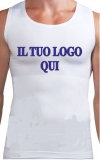 Canotta Tank White Print 1 color