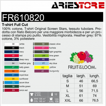 T Shirt Fruit FR610820