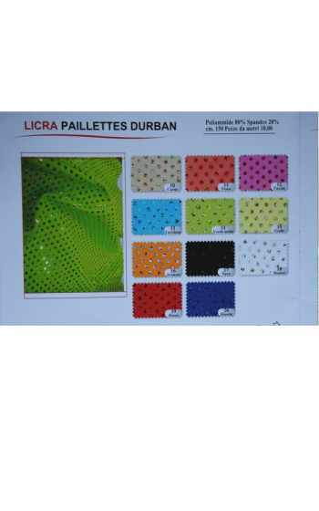 Lycra paillettes durban