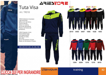 Visa Fluo tuta Givova TR018F