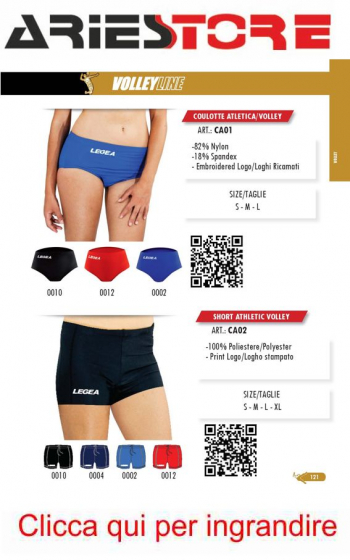 Athletic short CA02 volley Legea