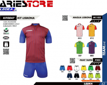 Lisbona KIT0047 Legea Sublimatic