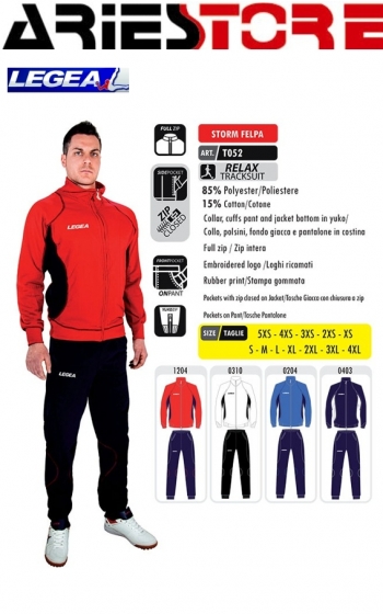 Storm felpa tuta Legea T052