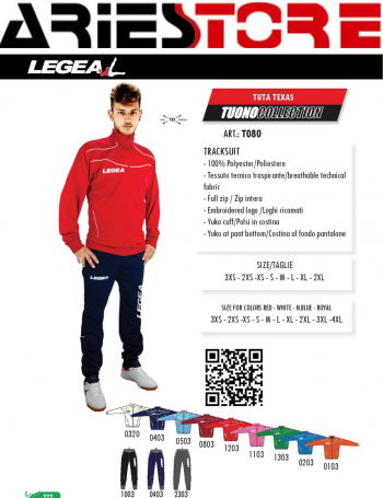 Texas tracksuit Legea T080