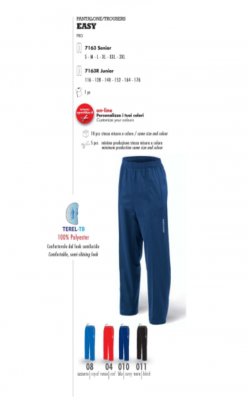 EASY pantalone tuta Sportika