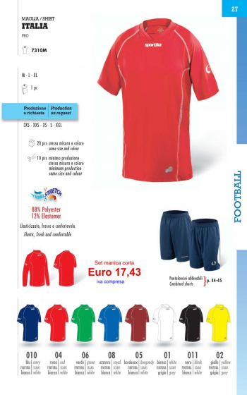 ITALIA calcio 7310L M/L Sportika