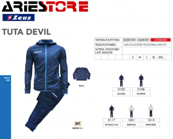 Devil Tracksuit tuta Zeus