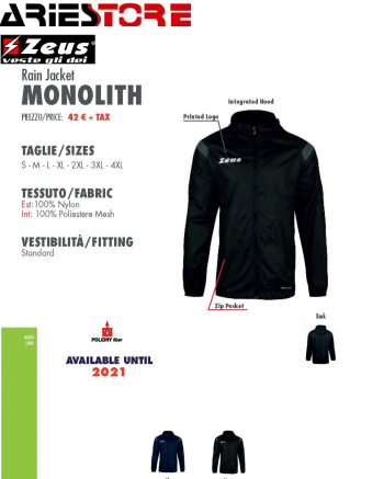 Monolith Rain Jacket Zeus