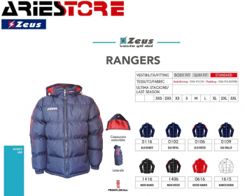 Rangers Giubotto Jacket Zeus