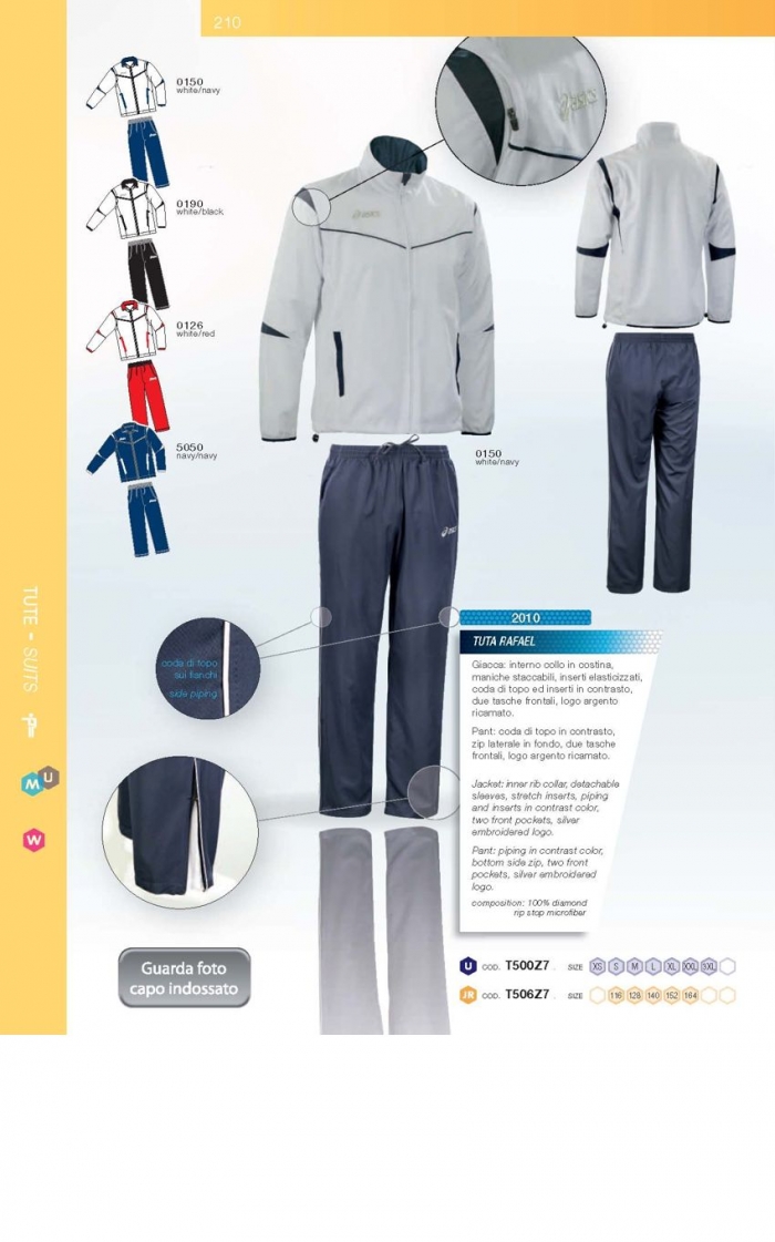 tute personalizzate asics